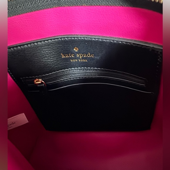 Kate Spade Foster Court Pepper Black and Pink Crossbody Bag - Picture 6 of 6